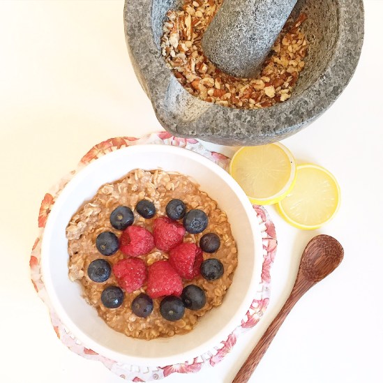 Cacao Almond Butter Maca Overnight oats