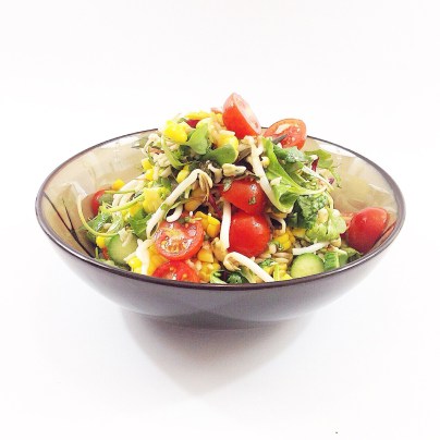mung bean sprout & corn salad