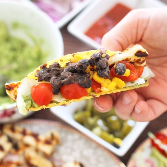 Grilled Halloumi Tacos